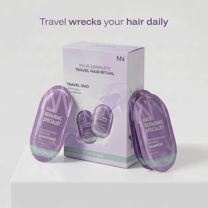 Black Algae Extract Frizz Repair Travel Duo (5 Shampoo + 5 Conditioner).