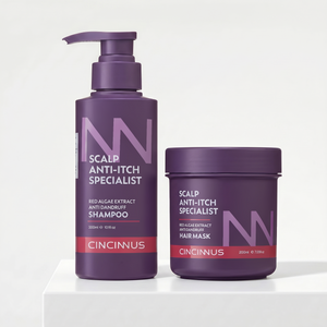 Anti-Dandruff Shampoo and Mask Combo | Red Algae Extract | Controls Dandruff, Itchy & Flaky Scalp | Gentle Daily Use Shampoo for All Hair Types