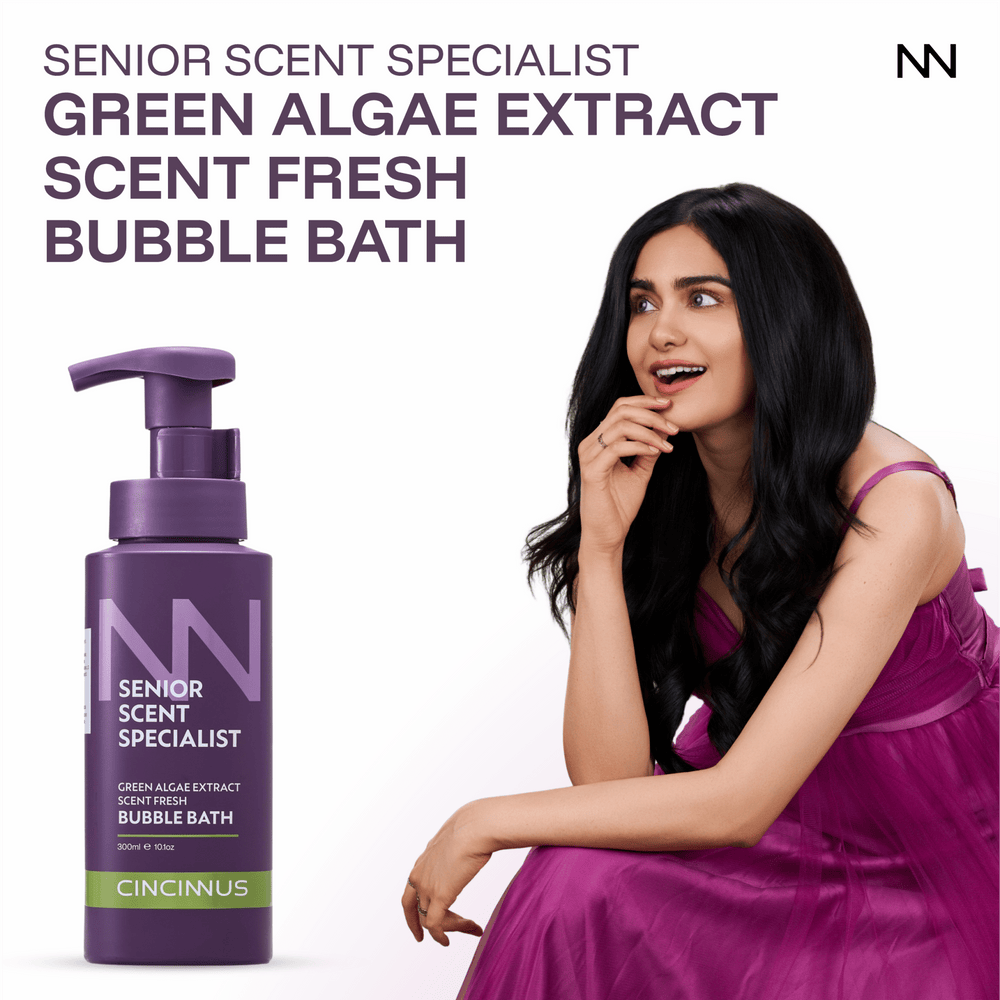 Scent Fresh Bubble Bath | Green Algae Extract | Refreshing & Moisturizing Bath Gel | Gentle Cleanse for All Skin Types - CINCINNUS