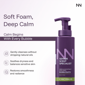 Scent Fresh Bubble Bath | Green Algae Extract | Refreshing & Moisturizing Bath Gel | Gentle Cleanse for All Skin Types - CINCINNUS