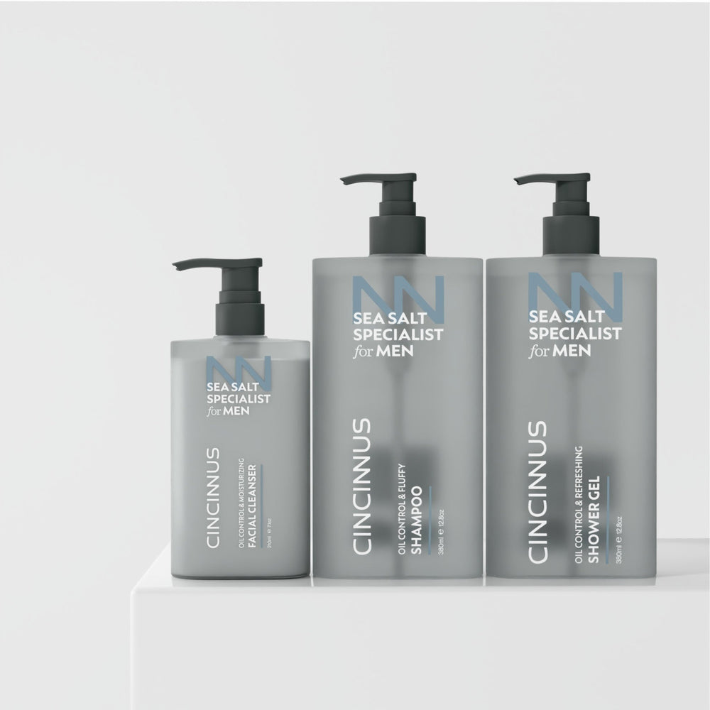 Sea Salt Specialist Men's Grooming Kit | Complete Grooming Essentials | Oil Control & Freshness | For Everyday Men's Care - CINCINNUS